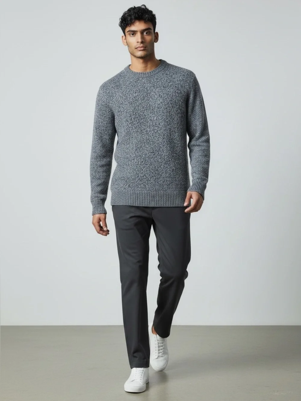 J. Crew Men's Navy Merino Wool Crewneck Sweater